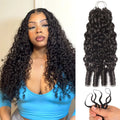 Extensions de cheveux humains bouclés à la burmese, 100 % naturels, pour tressage, effet plumes, ondulations profondes, pour crochet