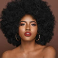 Perruques de cheveux humains bouclés Afro courts avec frange perruques Bob naturelles moelleuses perruques brésiliennes entièrement fabriquées à la Machine en vente 180% densité