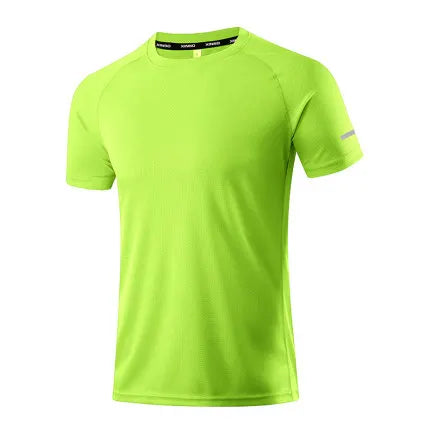Chemises de course pour hommes, maillots de football, t-shirts de sport réfléchissants, hauts de jogging athlétiques à séchage rapide, vêtements de sport pour la gym et l'entraînement