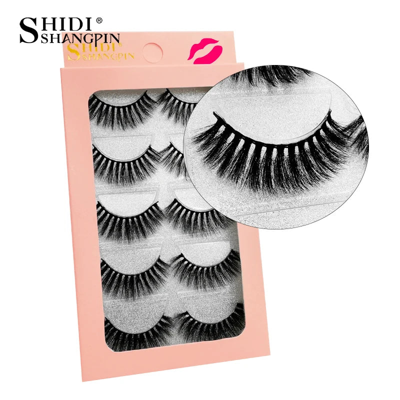 3/5 paires 3D vison cils doux naturel longs Faux cils moelleux doux vaporeux réutilisable cils Faux maquillage Extension outils