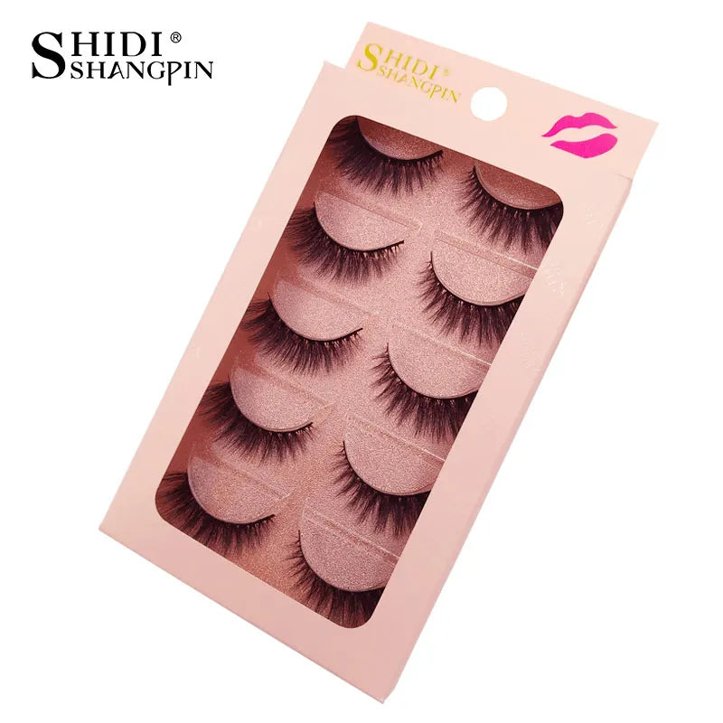 3/5 paires 3D vison cils doux naturel longs Faux cils moelleux doux vaporeux réutilisable cils Faux maquillage Extension outils