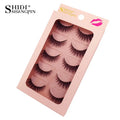 3/5 paires 3D vison cils doux naturel longs Faux cils moelleux doux vaporeux réutilisable cils Faux maquillage Extension outils