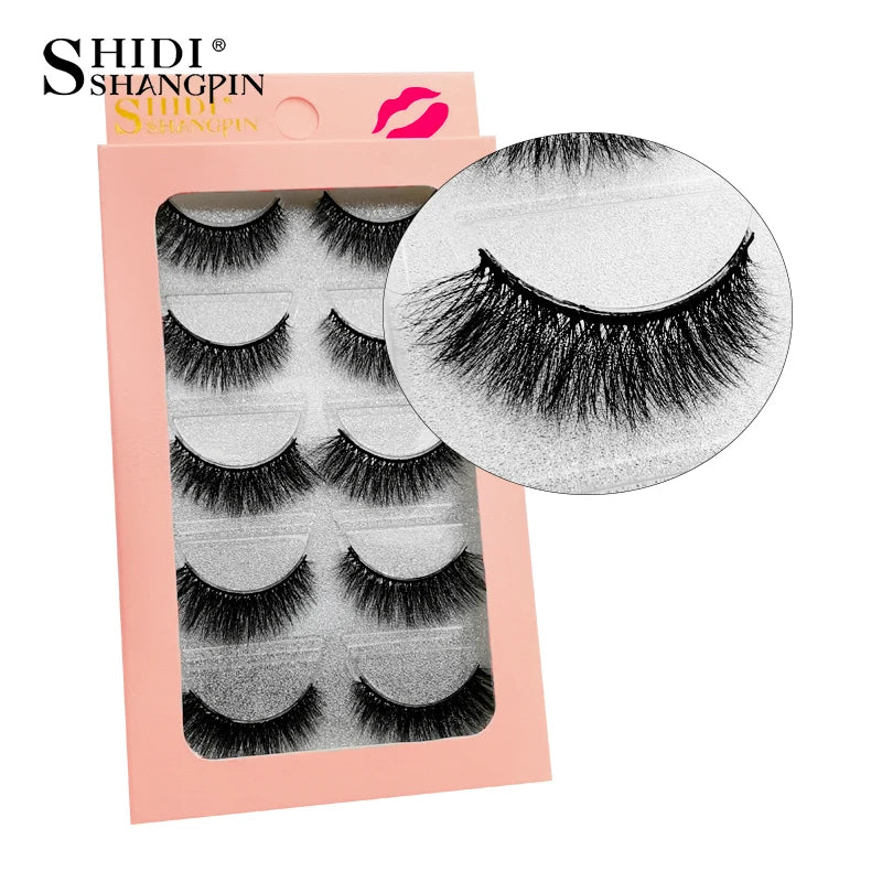 3/5 paires 3D vison cils doux naturel longs Faux cils moelleux doux vaporeux réutilisable cils Faux maquillage Extension outils