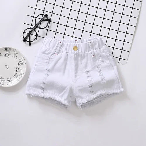 Shorts d'été pour filles 100-150cm, vêtements décontractés pour bébés et enfants