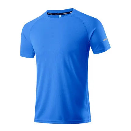 Chemises de course pour hommes, maillots de football, t-shirts de sport réfléchissants, hauts de jogging athlétiques à séchage rapide, vêtements de sport pour la gym et l'entraînement