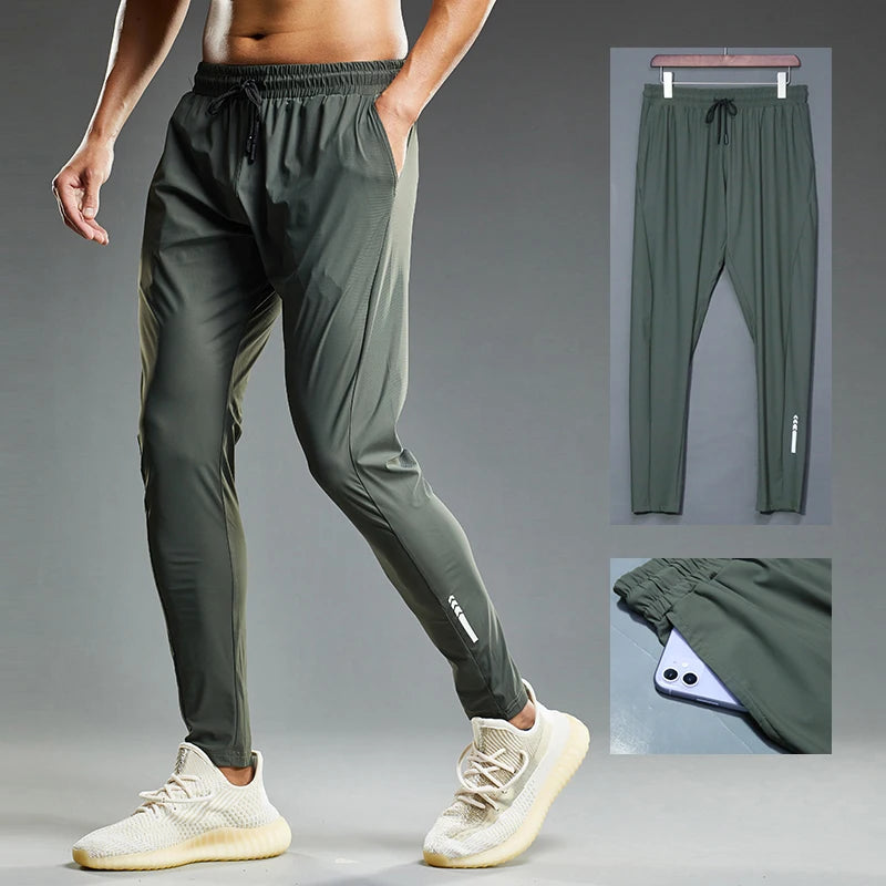 Été élastique hommes course Sport pantalon Jogging pantalons de survêtement décontracté en plein air formation gymnase Fitness pantalon