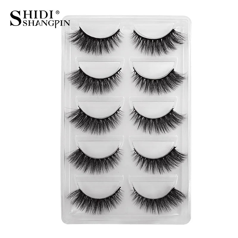 3/5 paires 3D vison cils doux naturel longs Faux cils moelleux doux vaporeux réutilisable cils Faux maquillage Extension outils