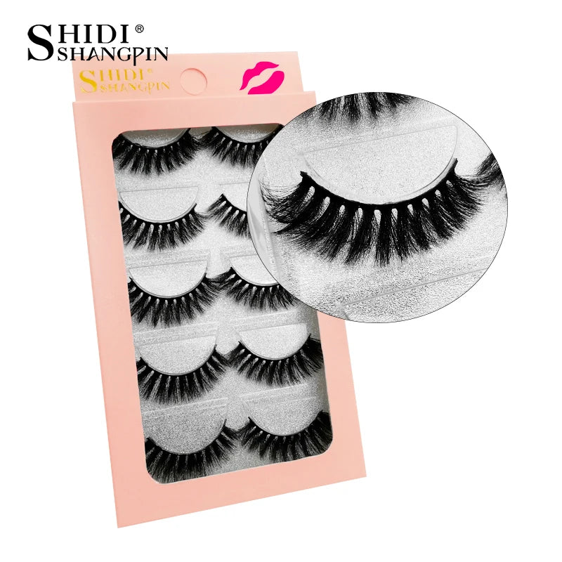 3/5 paires 3D vison cils doux naturel longs Faux cils moelleux doux vaporeux réutilisable cils Faux maquillage Extension outils