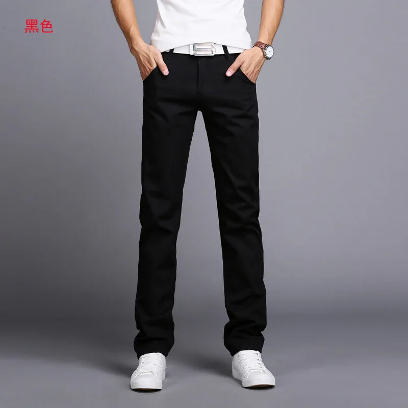 2026 printemps été nouveaux pantalons décontractés hommes coton coupe ajustée Chinos mode pantalon mâle marque vêtements 9 couleurs grande taille 28-38