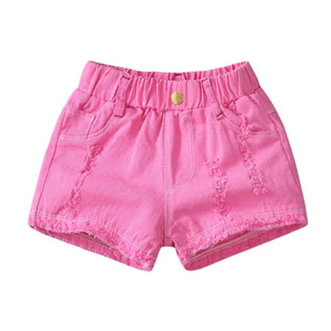 Shorts d'été pour filles 100-150cm, vêtements décontractés pour bébés et enfants