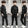 Ensemble de vêtements pour grands garçons de 4 5 6 8 10 12 ans, sweat-shirt à manches longues + pantalon en coton, 2 pièces, costume de sport pour enfants, survêtements pour adolescents, automne