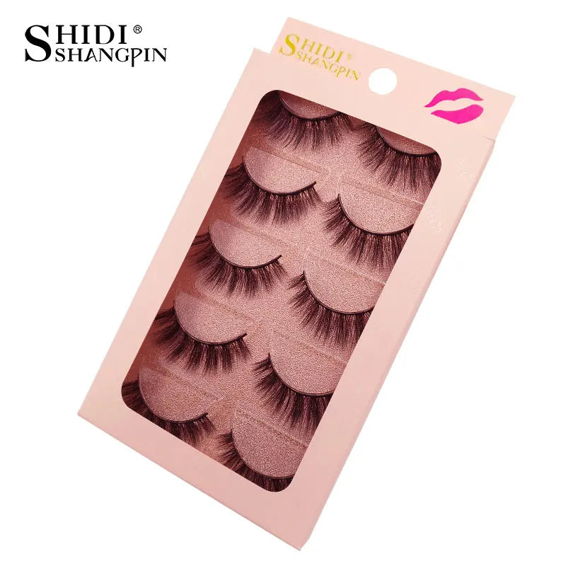 3/5 paires 3D vison cils doux naturel longs Faux cils moelleux doux vaporeux réutilisable cils Faux maquillage Extension outils