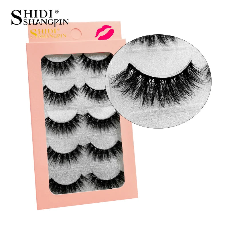 3/5 paires 3D vison cils doux naturel longs Faux cils moelleux doux vaporeux réutilisable cils Faux maquillage Extension outils