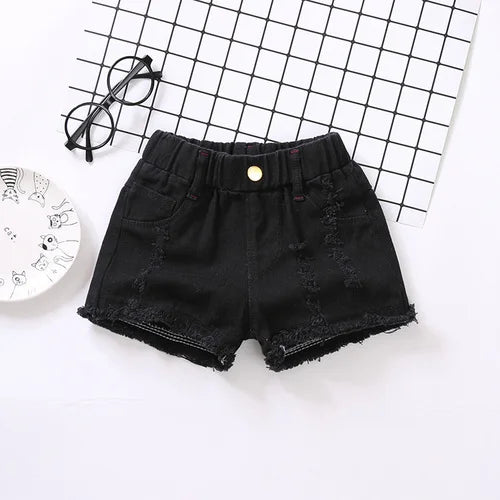 Shorts d'été pour filles 100-150cm, vêtements décontractés pour bébés et enfants