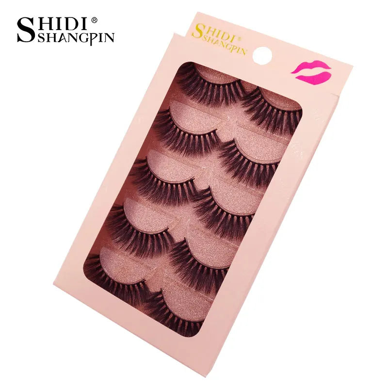 3/5 paires 3D vison cils doux naturel longs Faux cils moelleux doux vaporeux réutilisable cils Faux maquillage Extension outils
