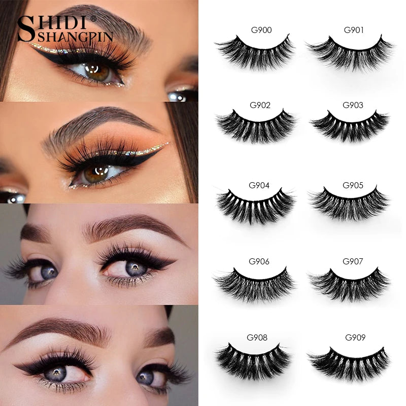3/5 paires 3D vison cils doux naturel longs Faux cils moelleux doux vaporeux réutilisable cils Faux maquillage Extension outils