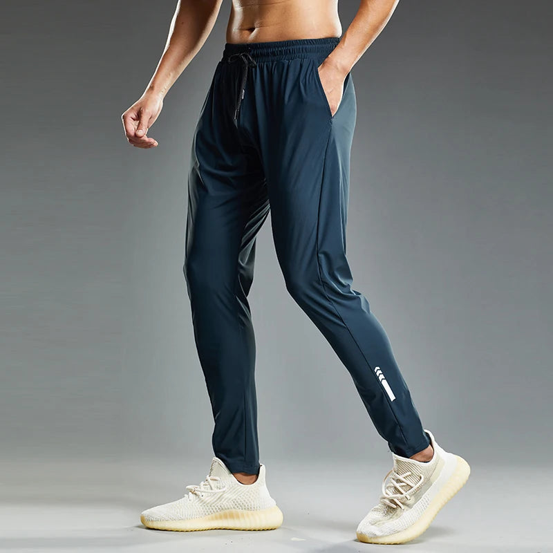 Été élastique hommes course Sport pantalon Jogging pantalons de survêtement décontracté en plein air formation gymnase Fitness pantalon