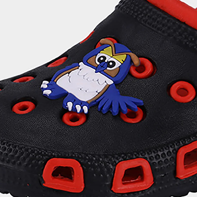 EUR24-35 enfants Mules sabots enfants été jardin mignon dessins animés chaussures fille garçon chaussures de plage couleur bonbon trou bébé chaussures sandales