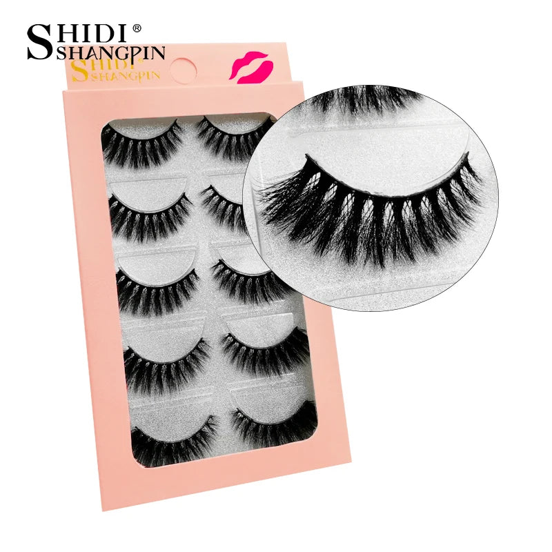 3/5 paires 3D vison cils doux naturel longs Faux cils moelleux doux vaporeux réutilisable cils Faux maquillage Extension outils