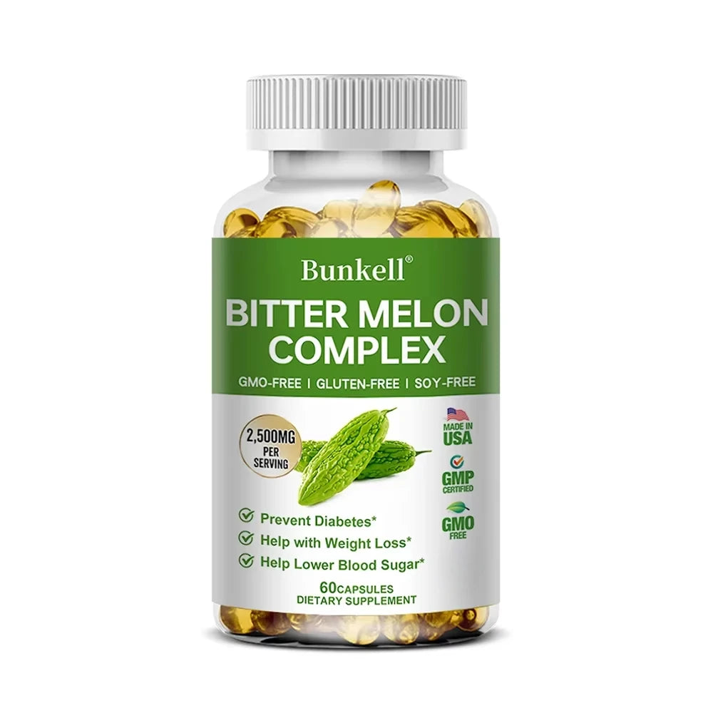 Extrait de melon amer - Aide à l'équilibre la glycémie et les lipides sanguins, favorise la santé métabolique globale, la gestion du poids,