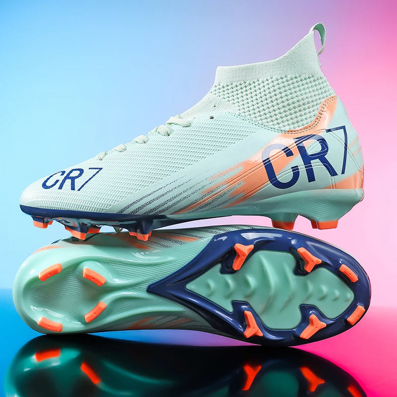 Nouvelles chaussures de football pour hommes, vente chaude, chaussures de futsal professionnelles de haute qualité, chaussures de football à crampons pour femmes, unisexe, ultra-légères, baskets TF/FG