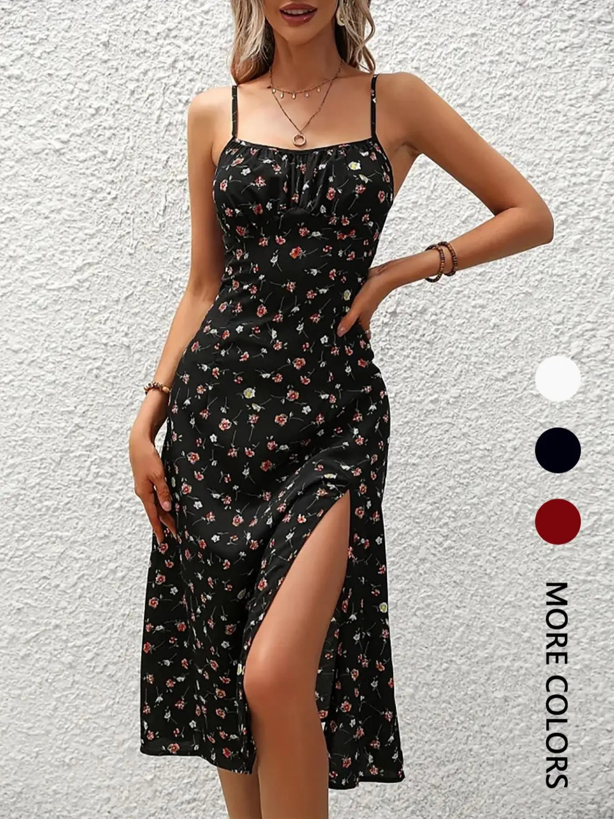 Robe longue à ourlet asymétrique pour femmes, imprimé Floral, Style bohème, sans manches, mi-longue, pour un usage quotidien, vacances à la plage
