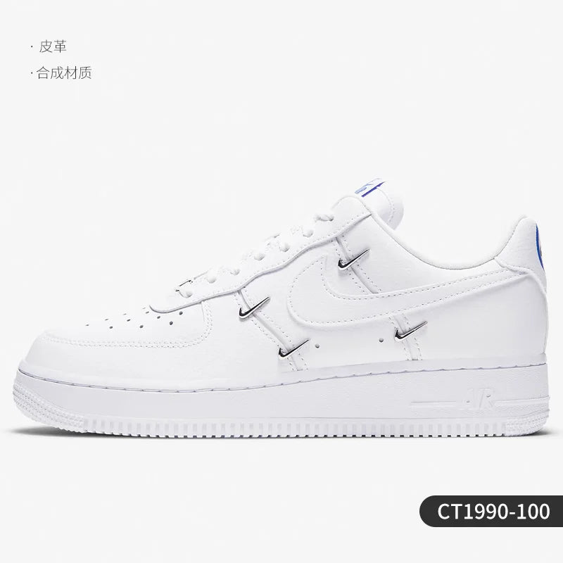 Nike véritable AIR FORCE 1 Air Force No.1 chaussures basses décontractées pour femmes CT1990-100