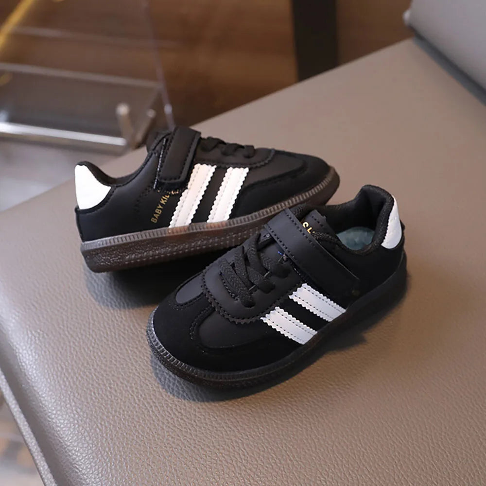 Chaussures de Sport en cuir PU pour enfants, baskets imperméables à semelles souples pour filles, chaussures ergonomiques antidérapantes pour tout-petits