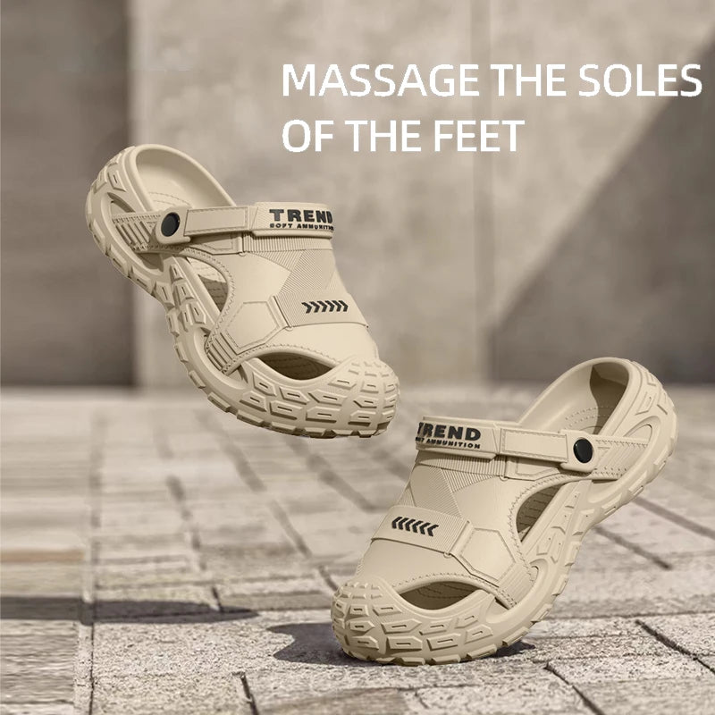 EVA – chaussures sabots portables pour hommes, sandales antidérapantes, respirantes, résistantes aux odeurs, pour l'extérieur et l'été