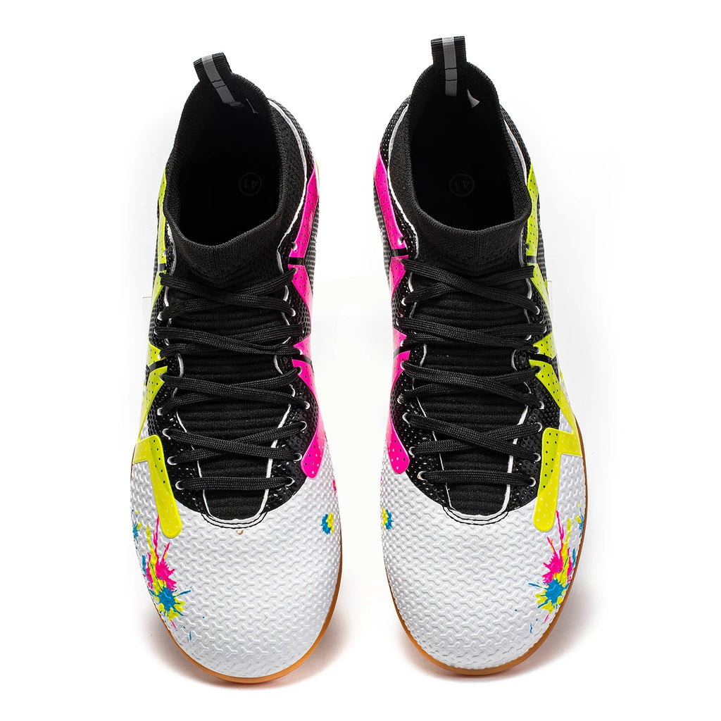 Chaussures de Football professionnelles à fond plat pour hommes, chaussures d'entraînement confortables et durables pour adultes, chaussures de Football antidérapantes pour adolescents