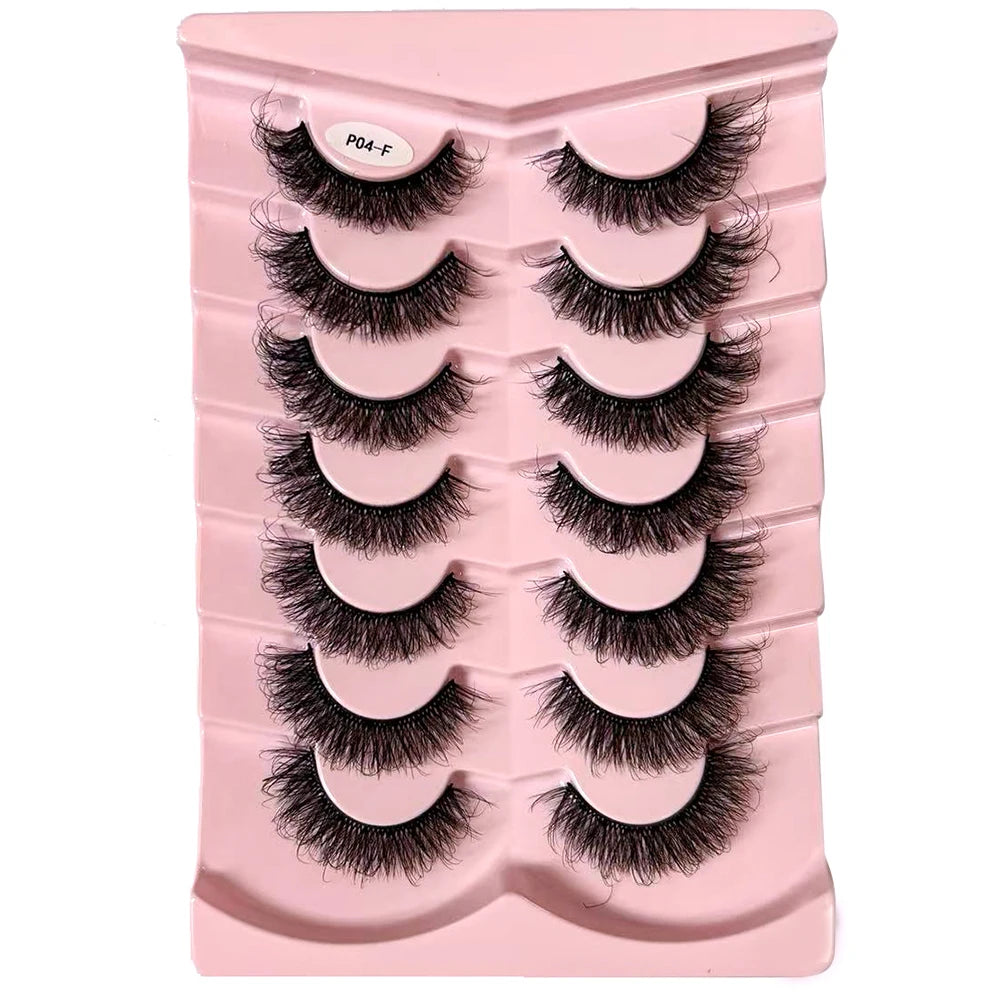 Classique 3D Volume Faux cils de vison aspect naturel moelleux Faux cils vaporeux oeil de chat cils moelleux 3D cils de vison