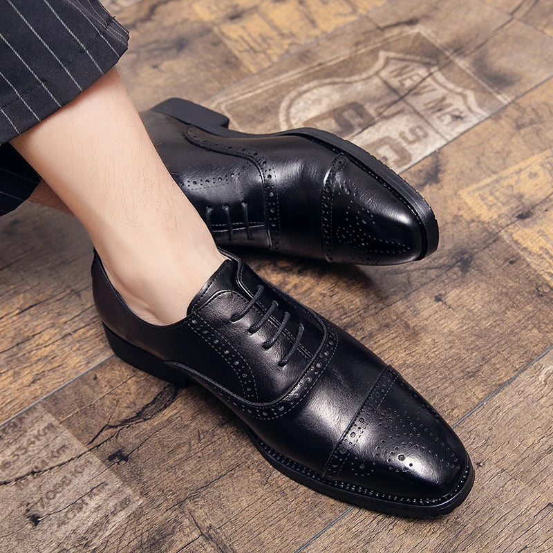 Robe oxford de luxe en cuir pour hommes, grande taille 47, fait à la main, pour fête de mariage, Business, décontracté, formel, mocassins