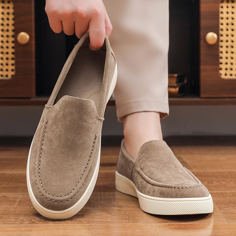 Mode hommes chaussures décontractées en daim cuir hommes classique Style britannique glands mocassins hommes en plein air conduite appartements