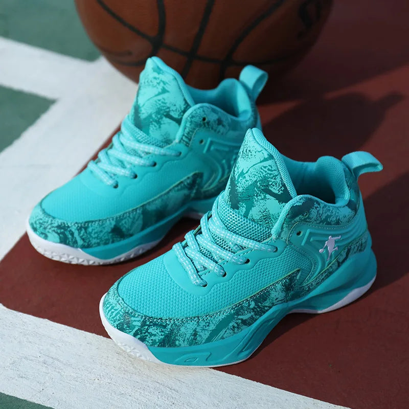 2025 chaussures de Basket-ball pour enfants baskets nouveaux garçons marque semelle épaisse antidérapant enfants chaussures de sport enfant garçon Basket formateur chaussures
