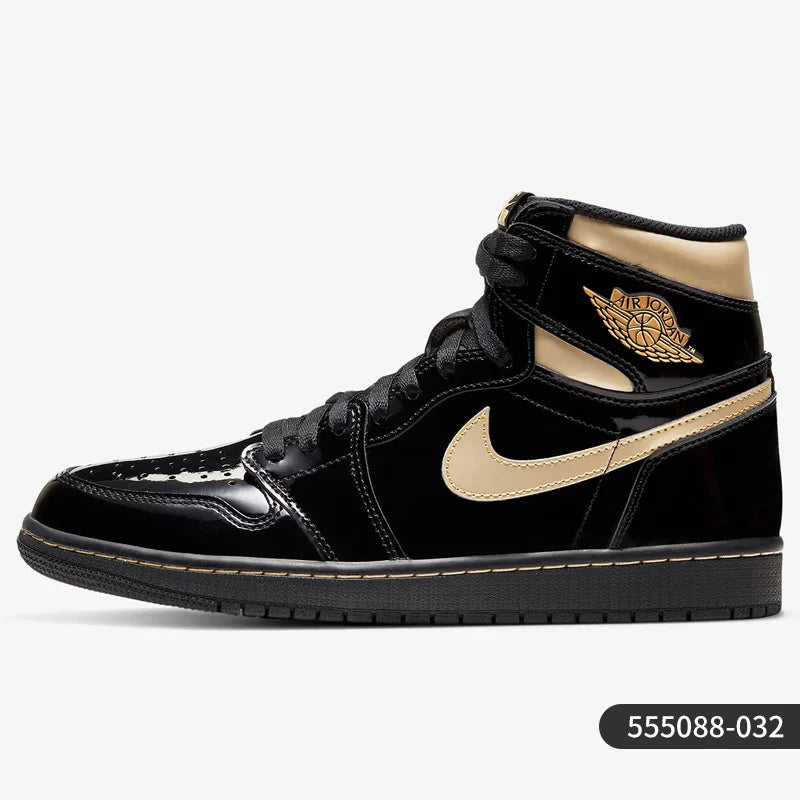 Nike véritable Air Jordan 1 AJ1 chaussures de skate montantes décontractées pour hommes 555088-032
