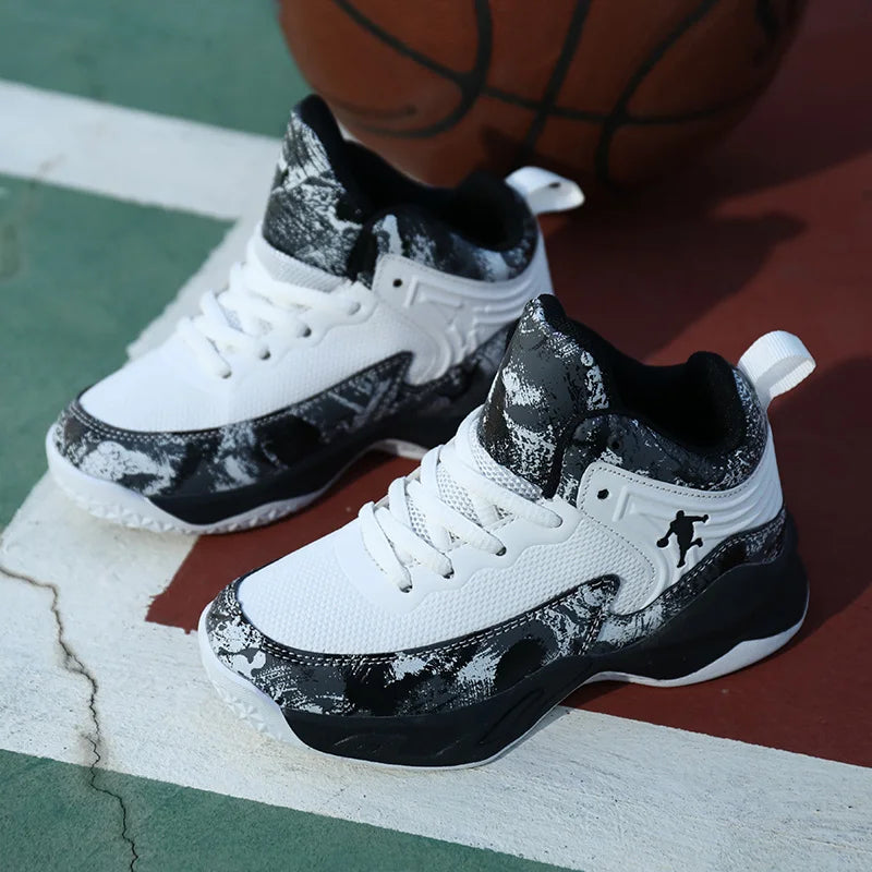 2025 chaussures de Basket-ball pour enfants baskets nouveaux garçons marque semelle épaisse antidérapant enfants chaussures de sport enfant garçon Basket formateur chaussures