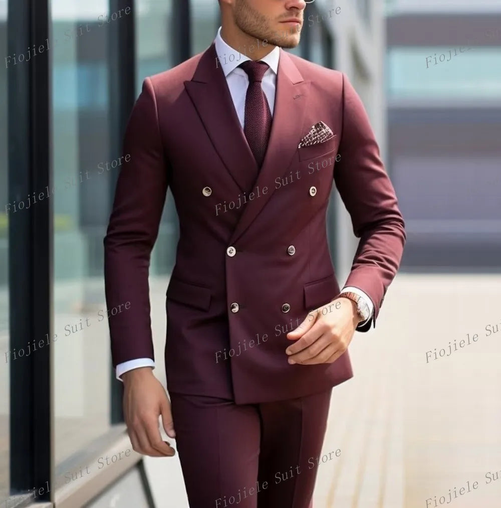 Vert armée hommes affaires Occasion formelle Tuxedos marié Groomsman fête de mariage bal mâle costume 2 pièces ensemble Blazer pantalon