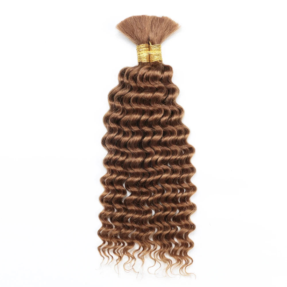 Tressage humain cheveux vague profonde en vrac cheveux humains 100g sans trame cheveux humains paquets Micro humain tressage cheveux pour Boho tresses