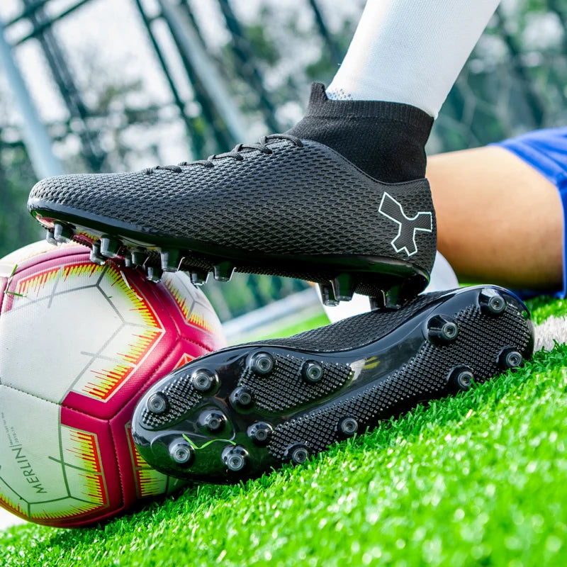 crampons de foot chaussures de football homme Chaussures de football unisexes pour hommes et enfants, chaussures de football de qualité, baskets de football pour garçons, bottes de société