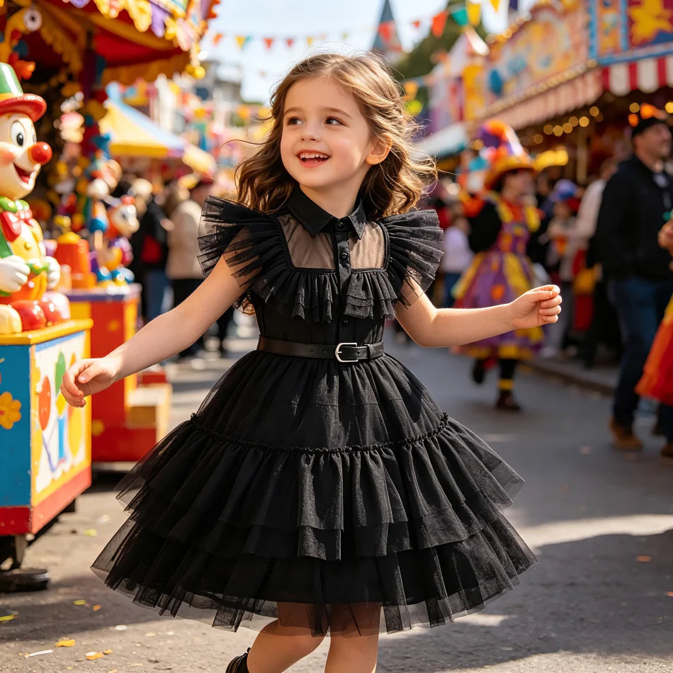 Filles Halloween Carnaval Princesse Cosplay Costumes Enfant Fête D'anniversaire Robe Enfants Vêtements Bébé École Robe De Bal D'été Robes