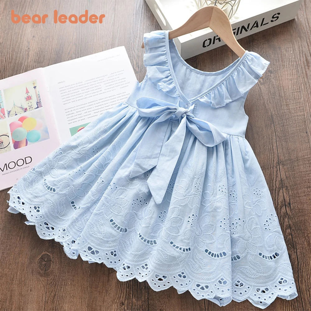 Bear Leader – robes élégantes pour filles, Costumes de fête d'été pour enfants, tenues de princesse à fleurs, vêtements pour enfants, nouvelle collection 2025