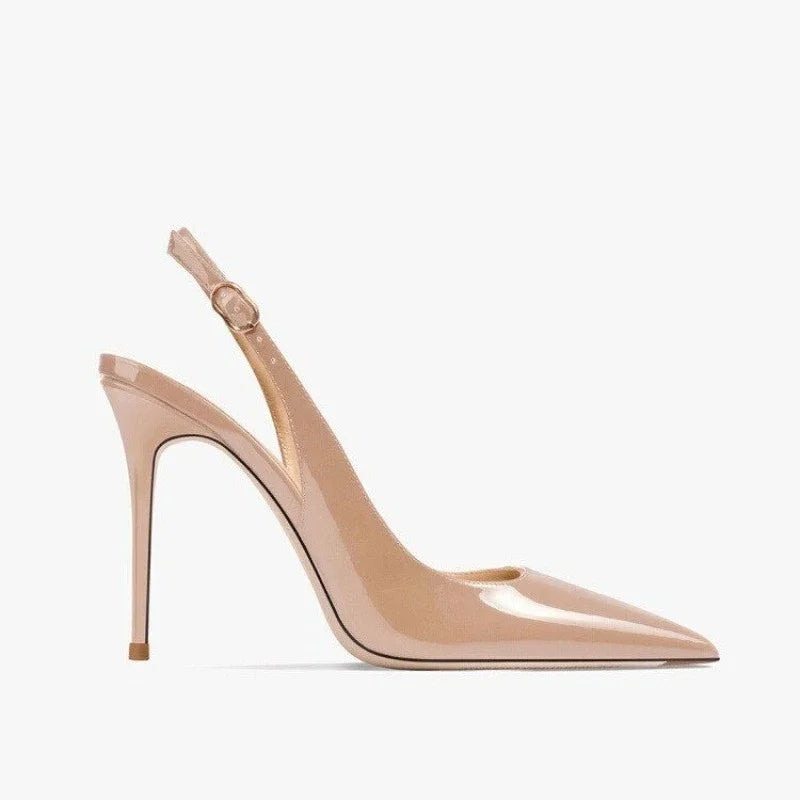 Sandales à talons ultra-hauts sexy et élégantes en cuir verni pour l'été, à bride, tendance, pour robe de soirée, chaussures pour femmes