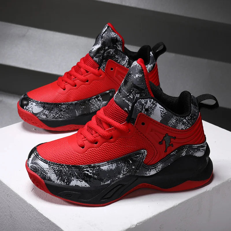 2025 chaussures de Basket-ball pour enfants baskets nouveaux garçons marque semelle épaisse antidérapant enfants chaussures de sport enfant garçon Basket formateur chaussures