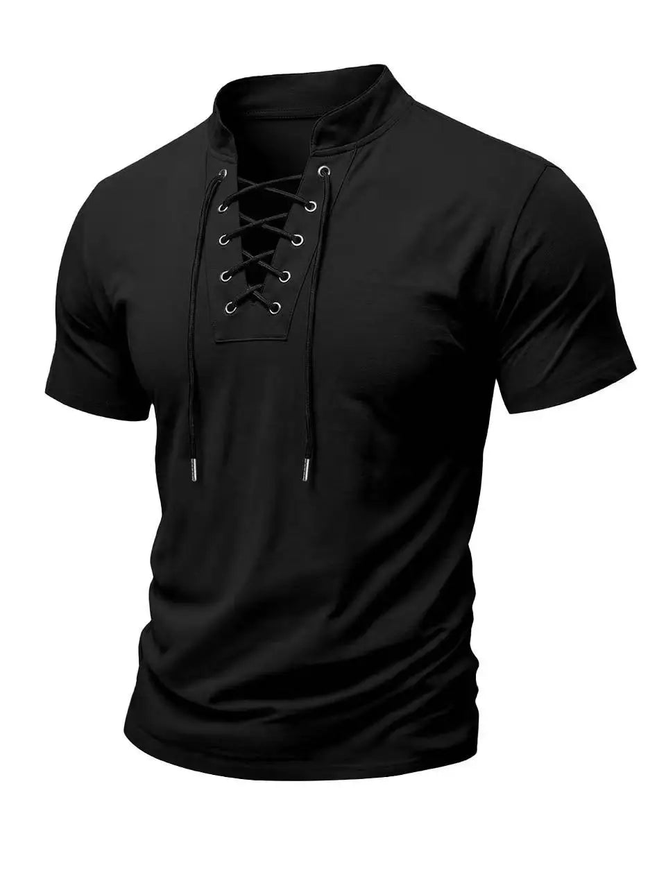 Chemise à manches courtes pour homme, nouvelle collection été, confortable, style rétro européen et américain, décontractée au quotidien, inspiration Renaissance, Pirate, Viking, Médiévale