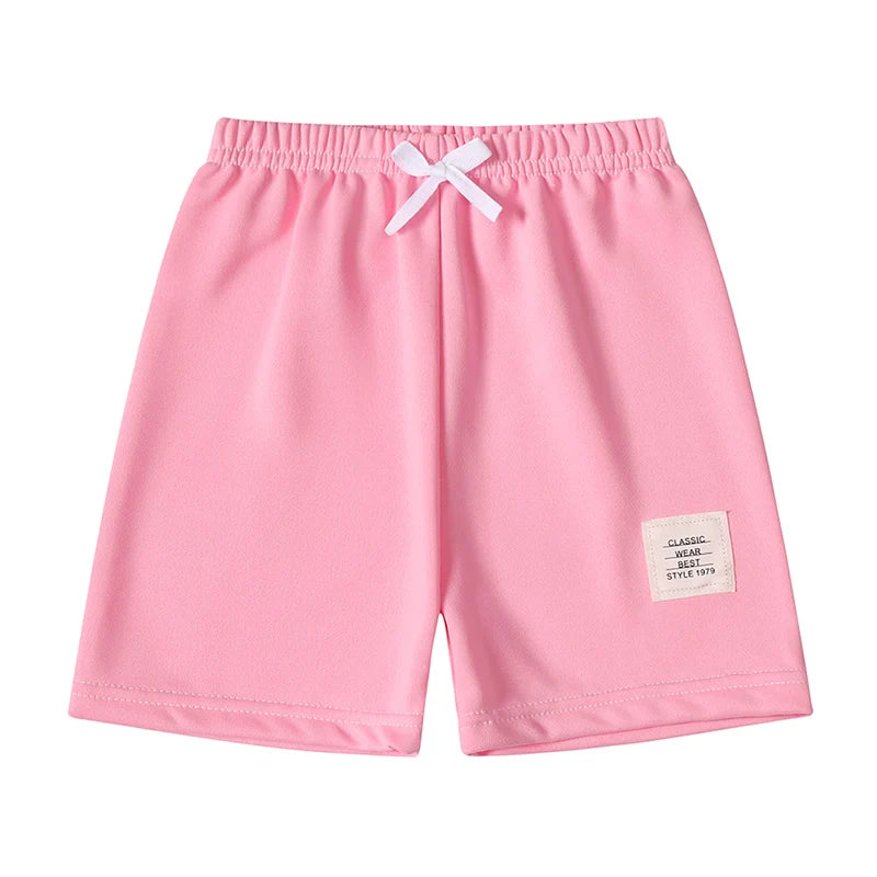 Short à Bretelles Solides pour Enfant Garçon et Fille, Pantalon Joker Confortable à Taille artificiel astique, Mode Décontractée, 1/3/6 Pièces