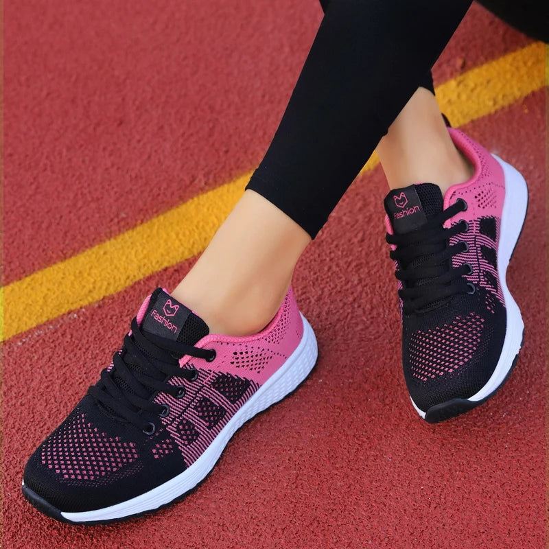Femmes chaussures de Sport mode plate-forme baskets dames printemps été chaussures plates chaussures de course pour femmes chaussures décontractées maille Jogging Tennis