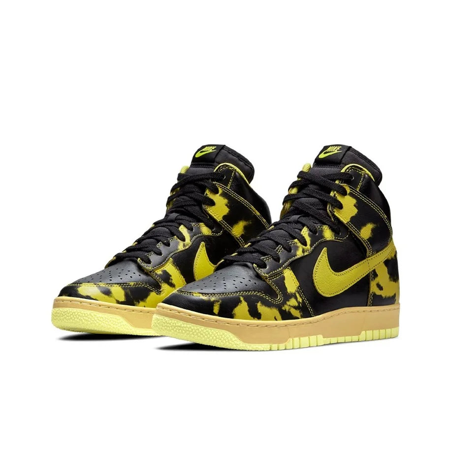 Nike Dunk High 1985 Chaussures de skateboard unisexe à tige haute Jaune/Noir