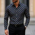 2025 chemise à manches longues pour hommes décontracté coupe ajustée chemise boutonnée conception à rayures avancée chemise pour hommes haut tendance chemisier homme t-shirt