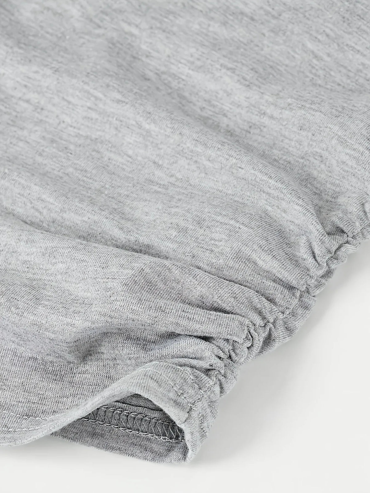 Ensemble tendance 2 pièces gris pour filles, t-shirt court froncé minimaliste avec logo 89 et pantalon ample à jambes larges pour le streetwear et le quotidien