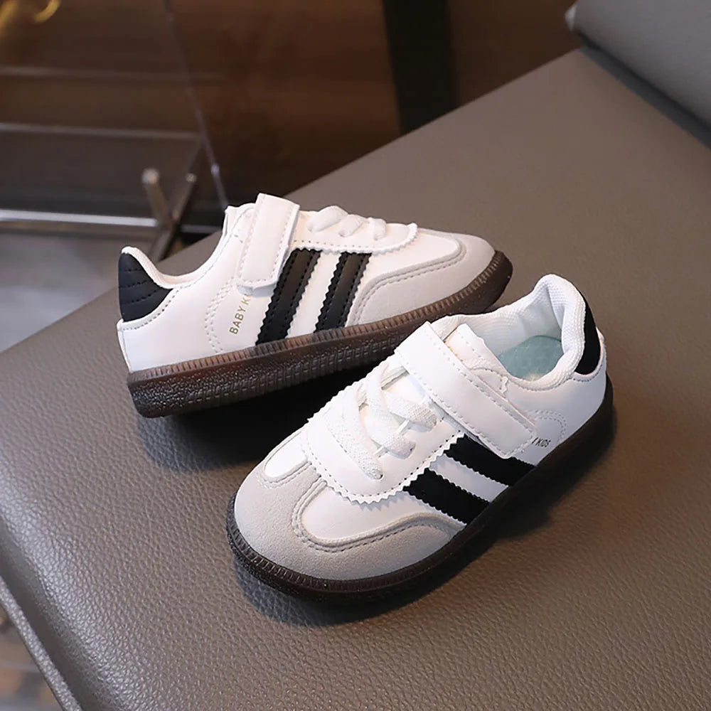 Chaussures de Sport en cuir PU pour enfants, baskets imperméables à semelles souples pour filles, chaussures ergonomiques antidérapantes pour tout-petits